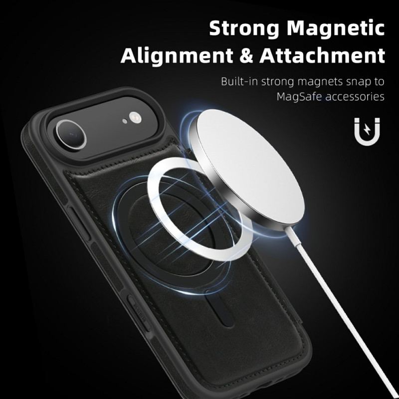 Flip Cover iPhone Air Compatible MagSafe avec Porte-Cartes RFID