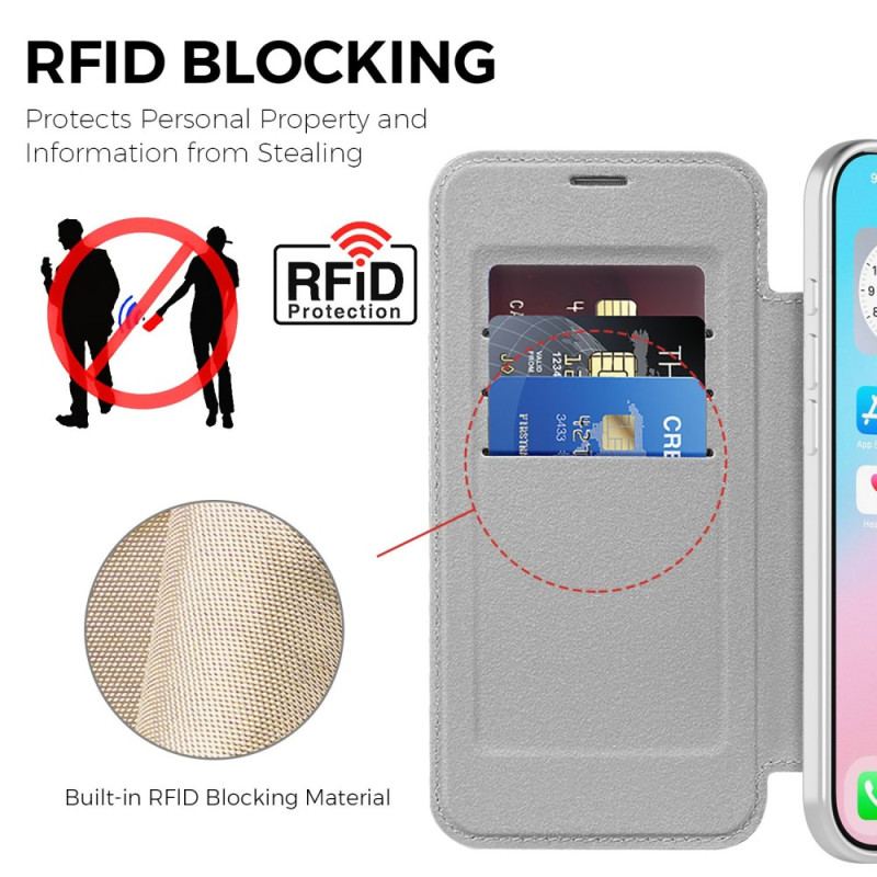 Flip Cover iPhone Air Compatible MagSafe Matellasée