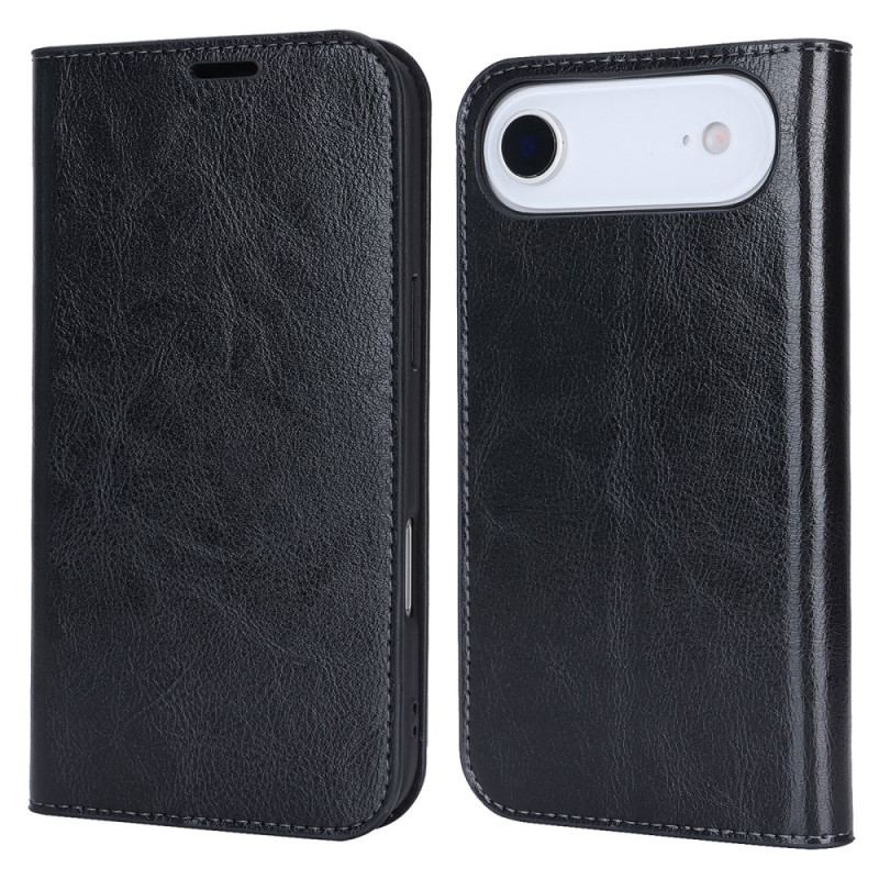 Flip Cover iPhone Air Cuir Véritable