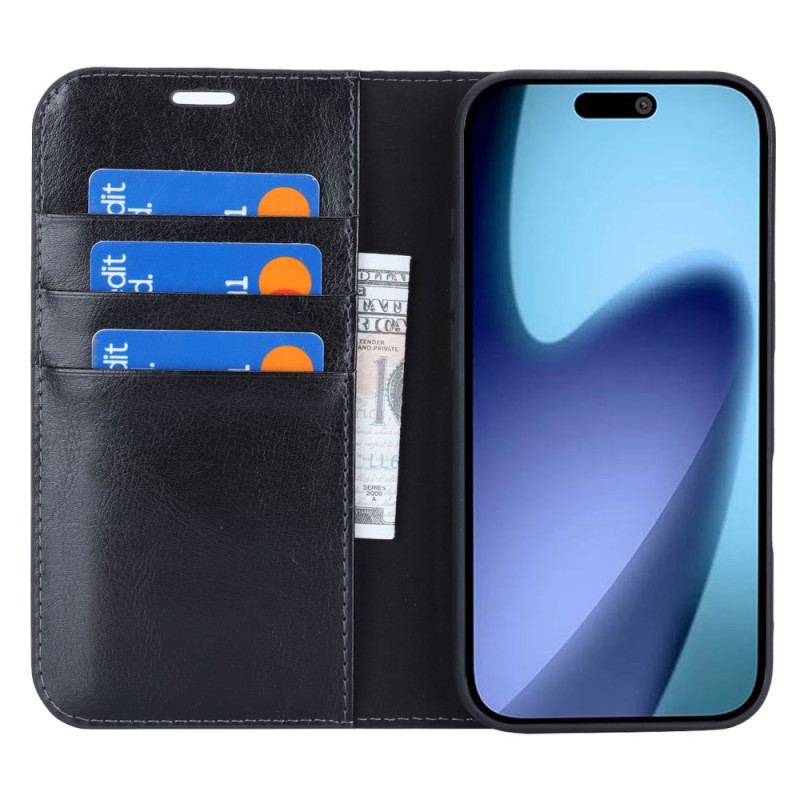 Flip Cover iPhone Air Cuir Véritable