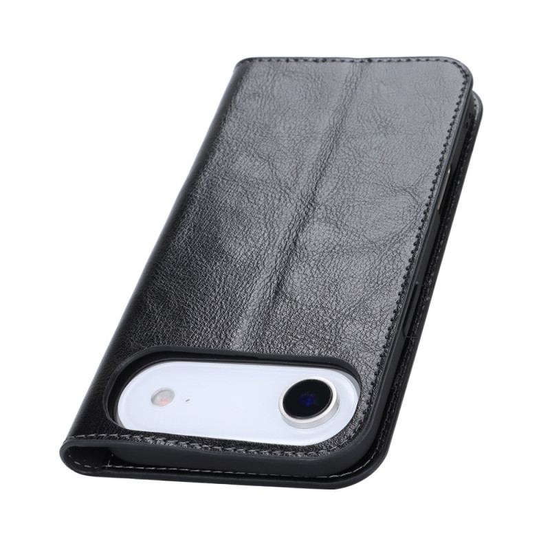 Flip Cover iPhone Air Cuir Véritable