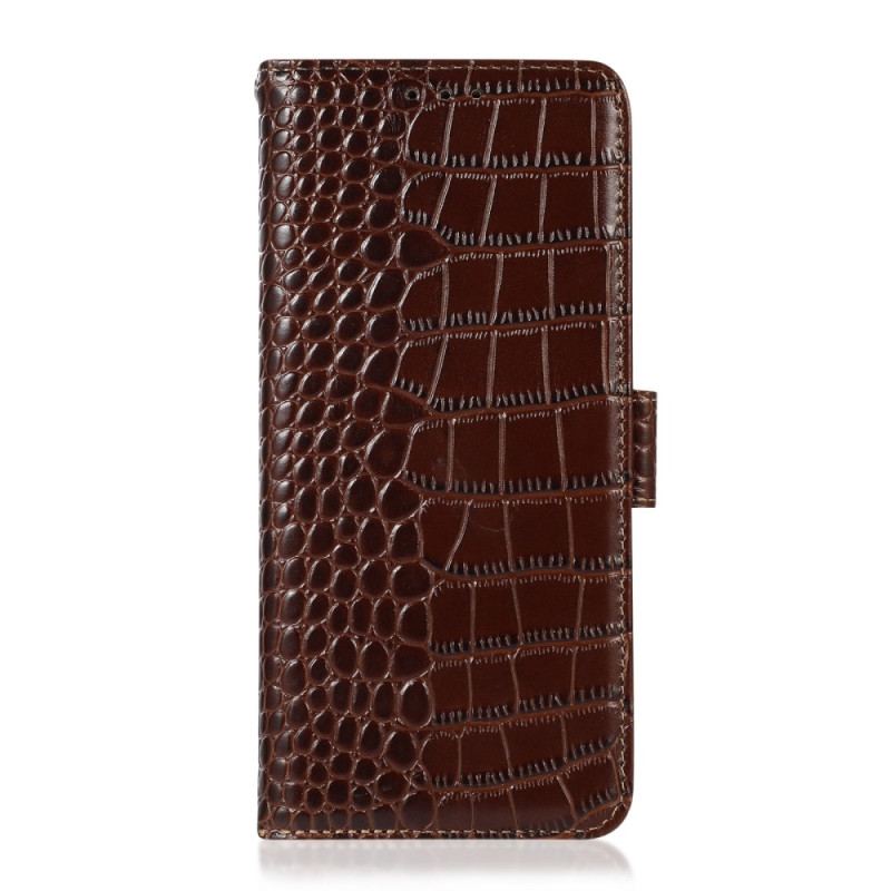Housse iPhone Air Cuir Texture Crocodile
