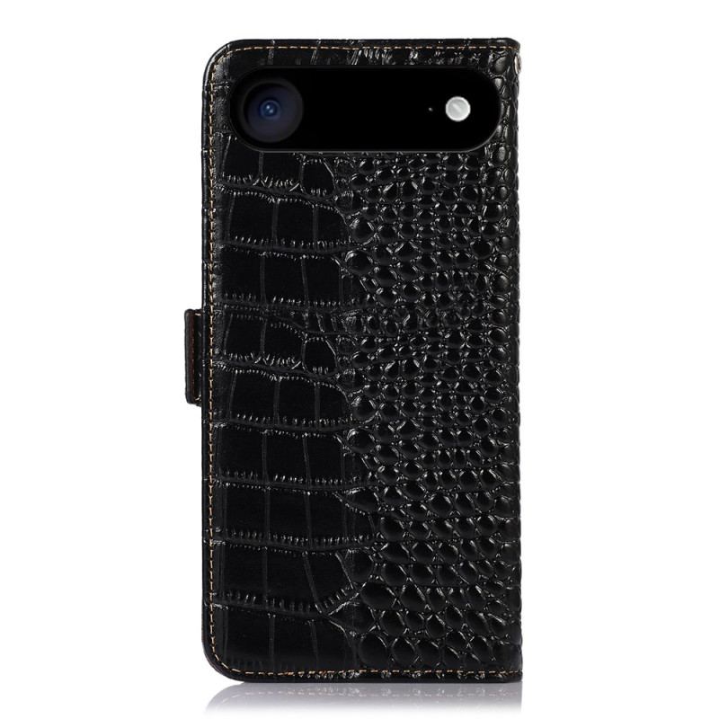 Housse iPhone Air Cuir Texture Crocodile