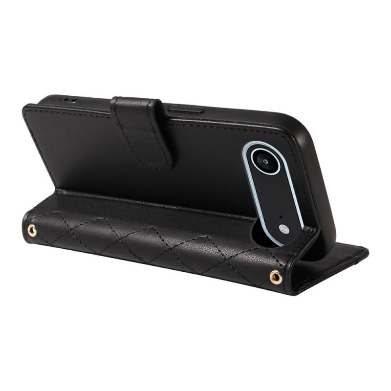 Housse iPhone Air Matelassée avec Lanière et Bandoulière