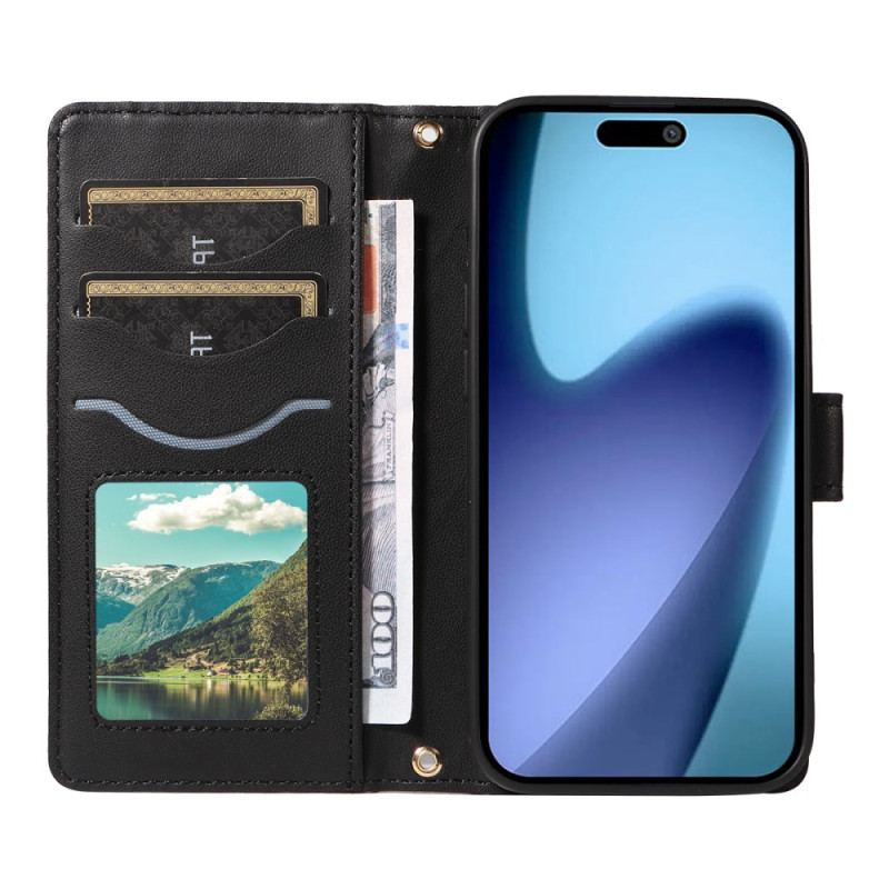 Housse iPhone Air Matelassée avec Lanière et Bandoulière