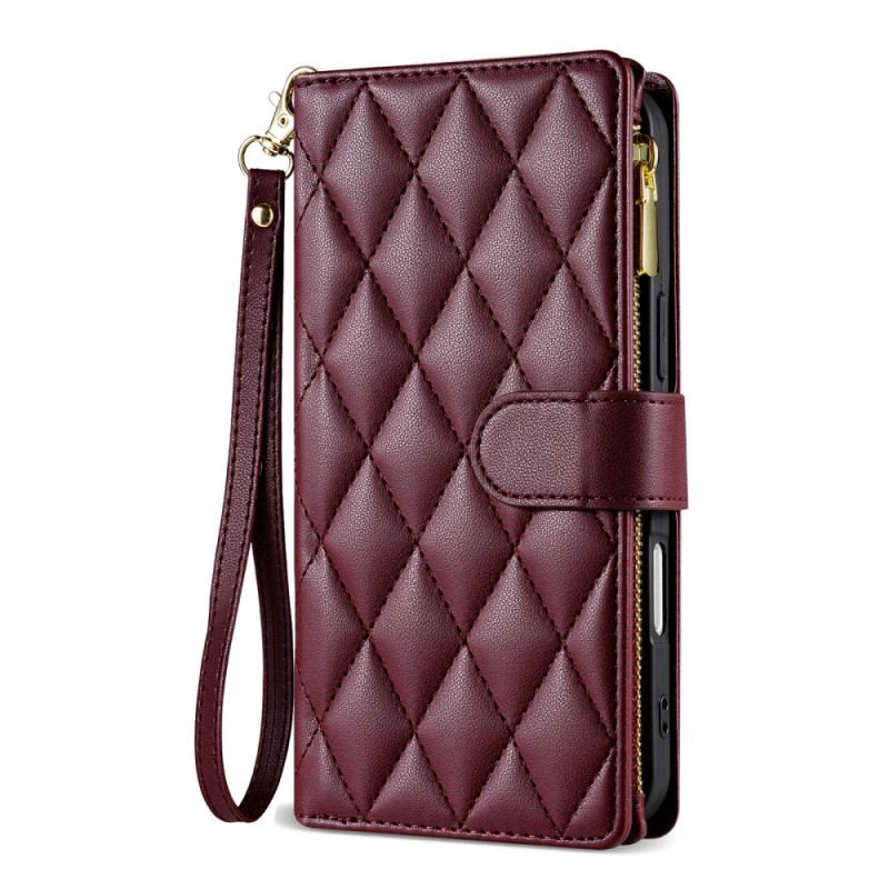 Housse iPhone Air Matelassée avec Lanière et Bandoulière