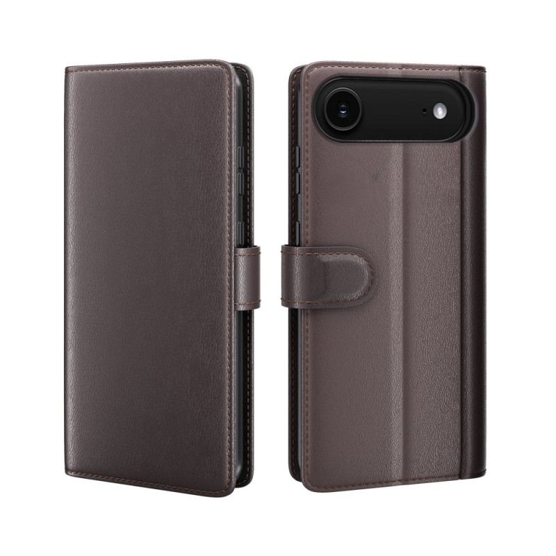 Housse iPhone Air Portefeuille Cuir Véritable
