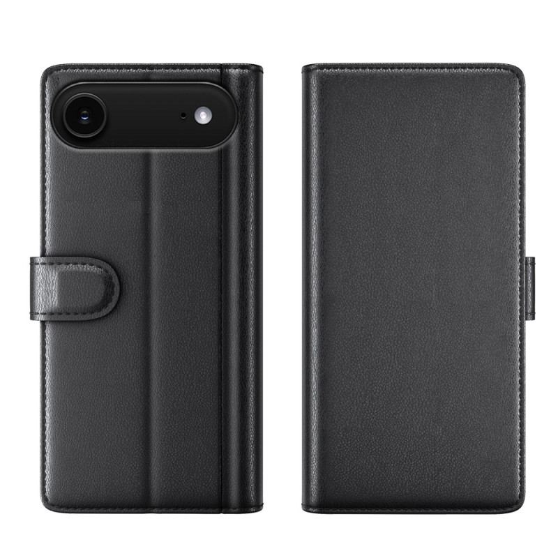 Housse iPhone Air Portefeuille Cuir Véritable