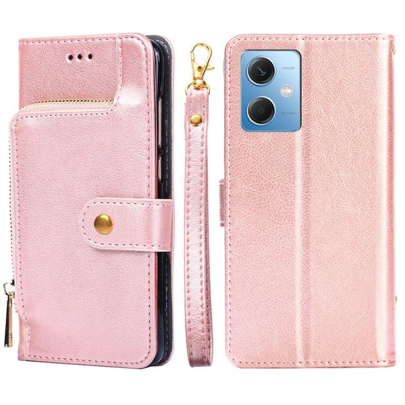Housse Xiaomi Redmi Note 12/Poco X5 5G Porte-Monnaie Zippé
