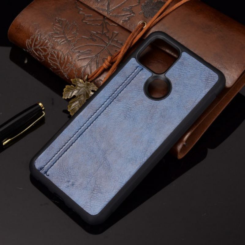 Coque Google Pixel 4a 5G Effet Cuir Couture