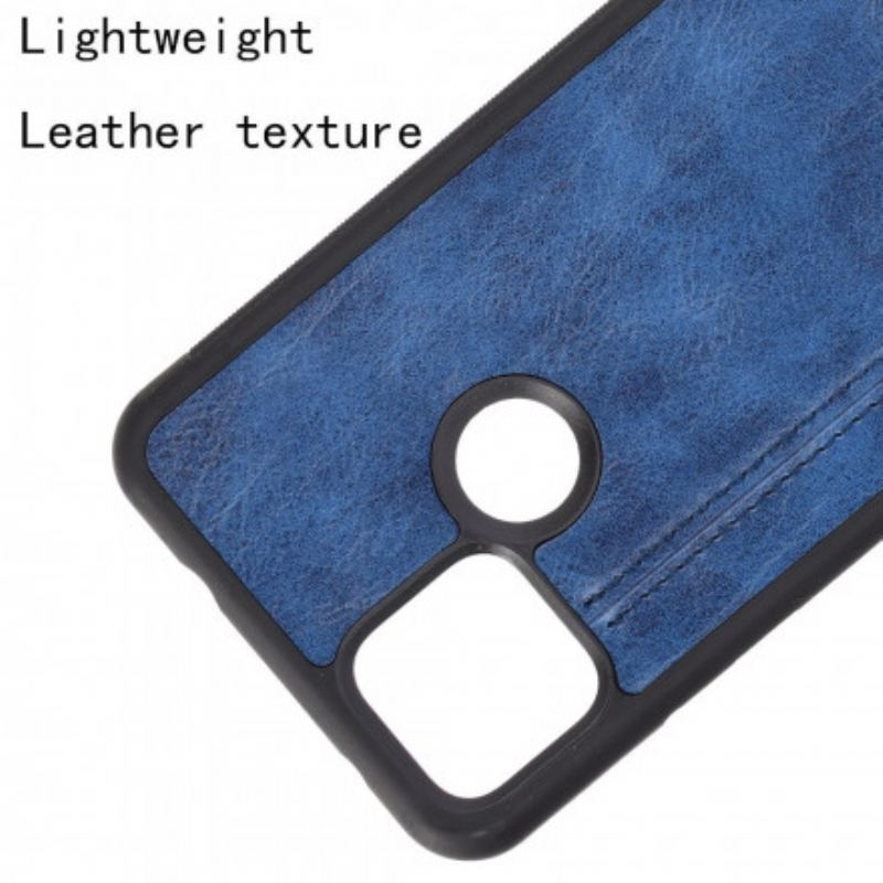 Coque Google Pixel 4a 5G Effet Cuir Couture