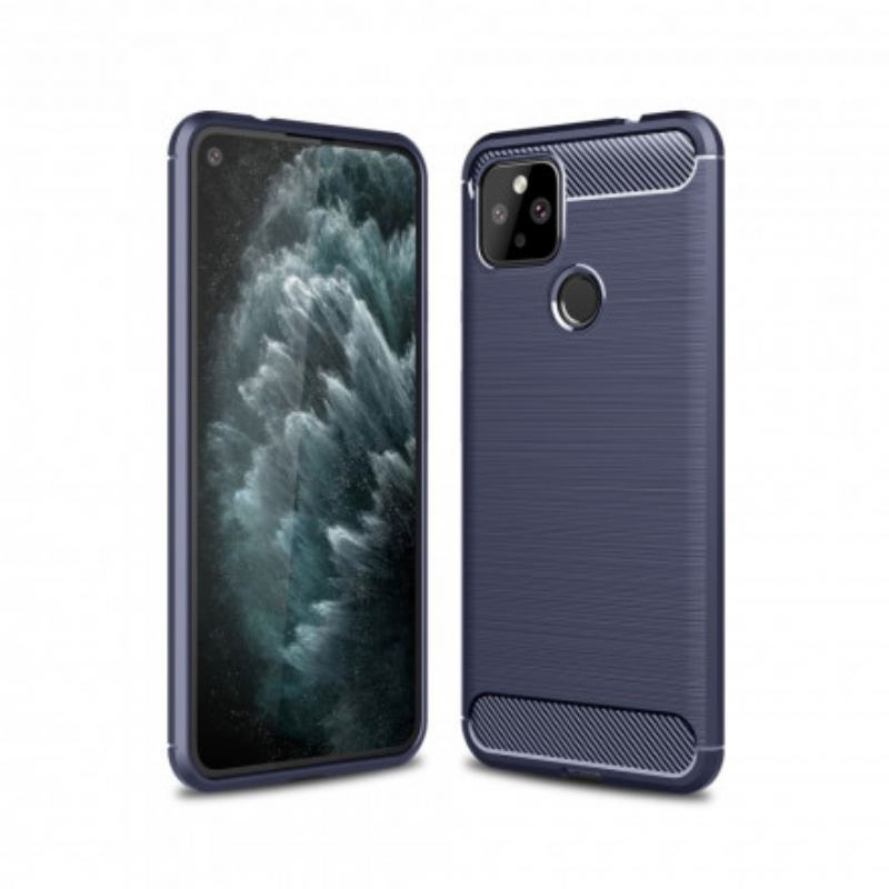 Coque Google Pixel 4a 5G Fibre Carbone Brossée