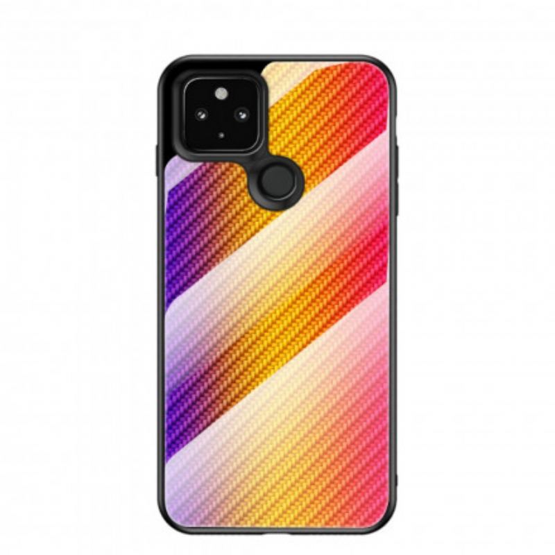 Coque Google Pixel 4a 5G Verre Trempé Fibre Carbone