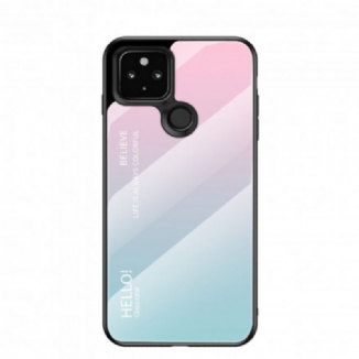 Coque Google Pixel 4a 5G Verre Trempé Hello