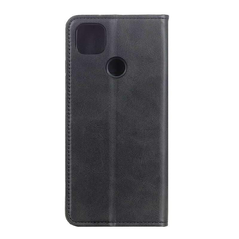 Flip Cover Google Pixel 4a 5G Cuir Fendu Mat