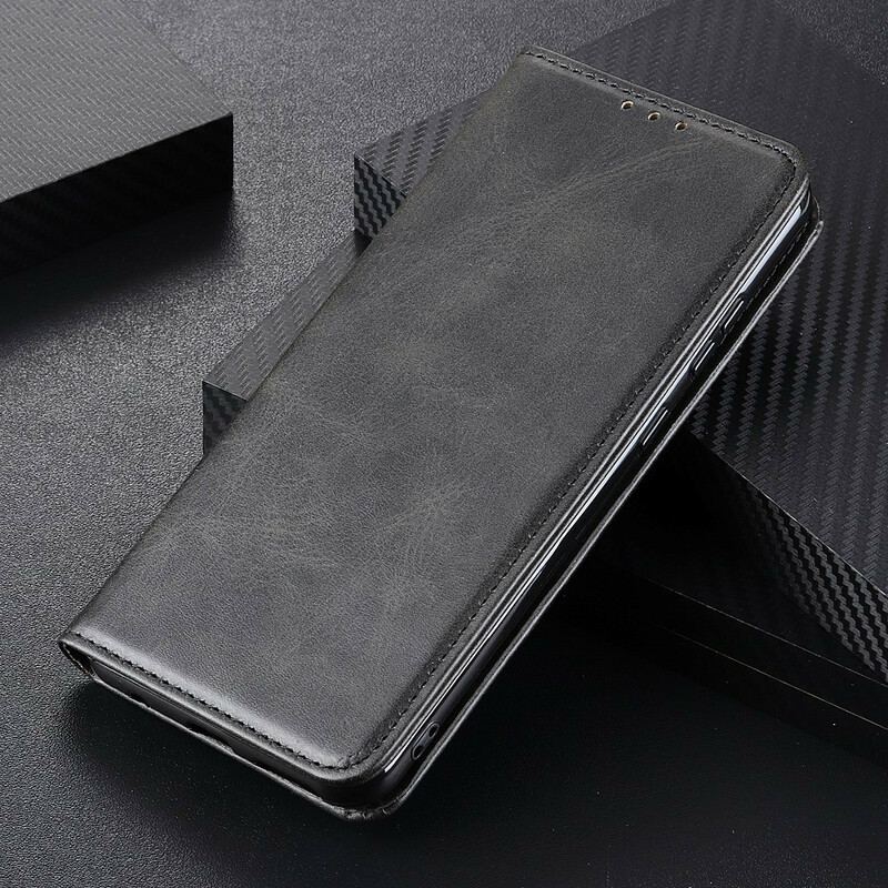 Flip Cover Google Pixel 4a 5G Cuir Fendu Mat