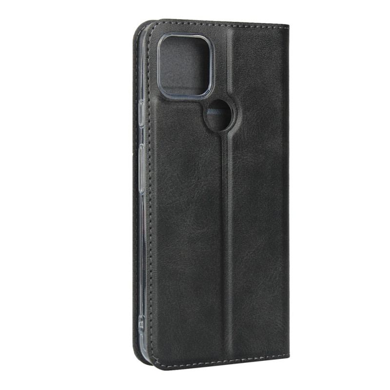 Flip Cover Google Pixel 4A 5G Simili Cuir Classe à Lanière