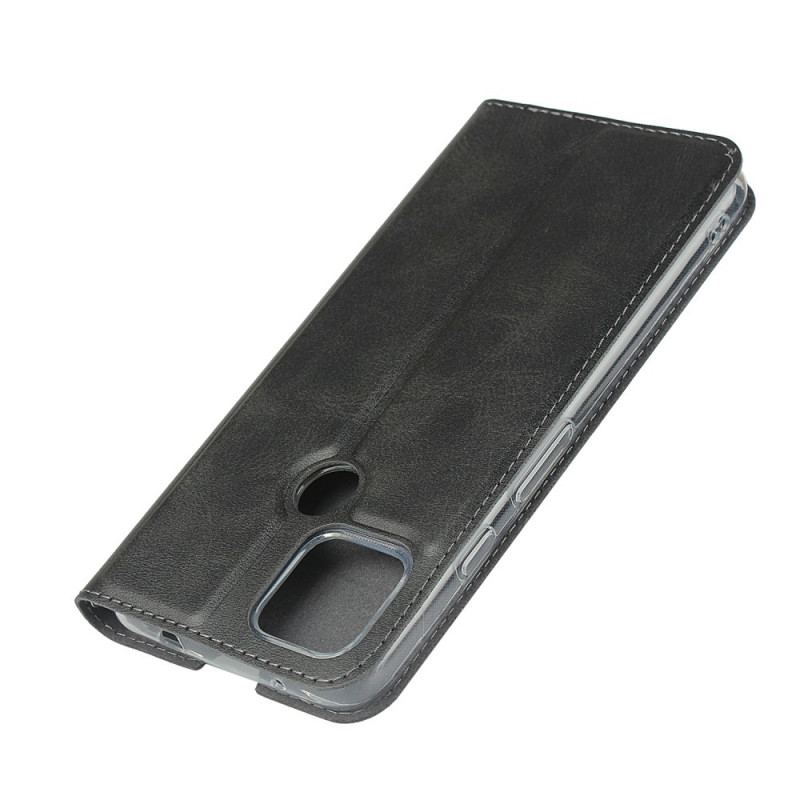 Flip Cover Google Pixel 4A 5G Simili Cuir Classe à Lanière