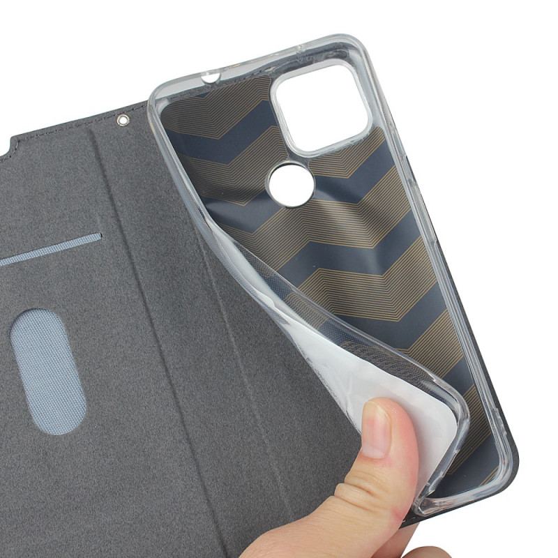Flip Cover Google Pixel 4A 5G Simili Cuir Classe à Lanière