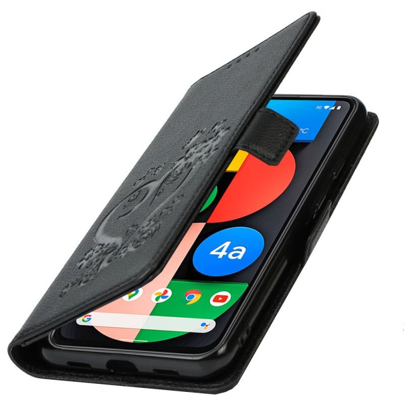 Housse Google Pixel 4a 5G Coeur à Lanière