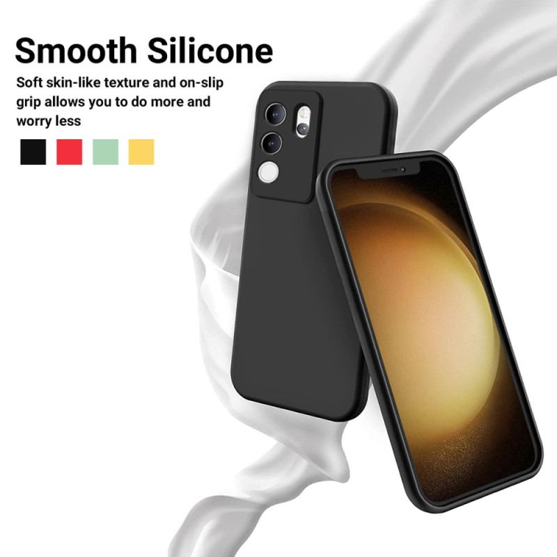Coque Vivo V30 Lite 5G Silicone Liquide à Lanière