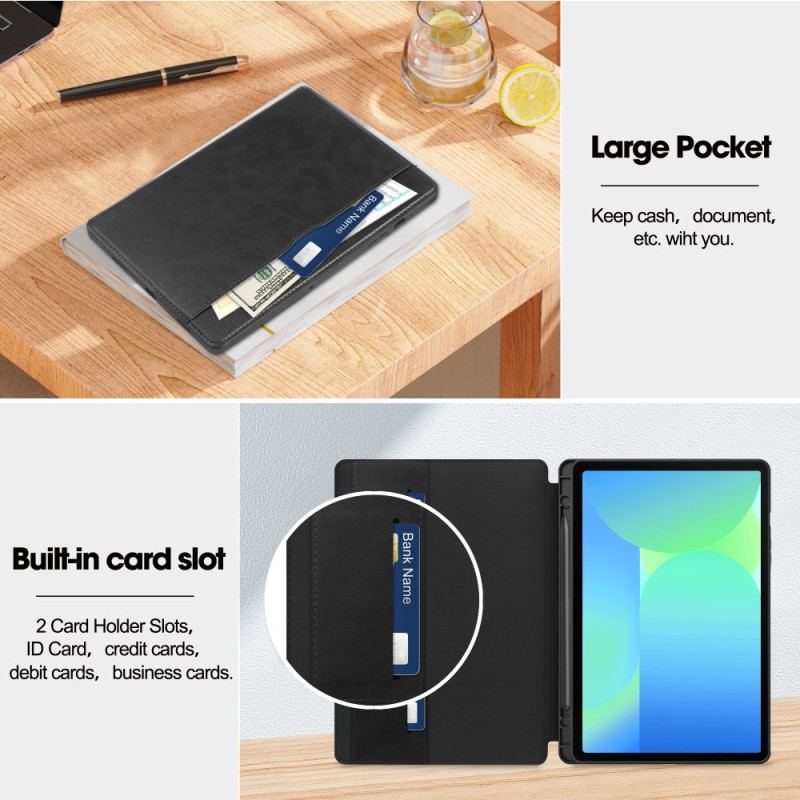 Étui Samsung Galaxy Tab S10 FE / S9 FE Effet Cuir