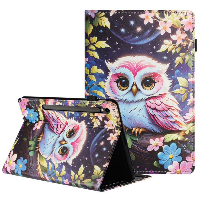 Étui Samsung Galaxy Tab S10 FE / S9 / S9 FE Motif Hibou