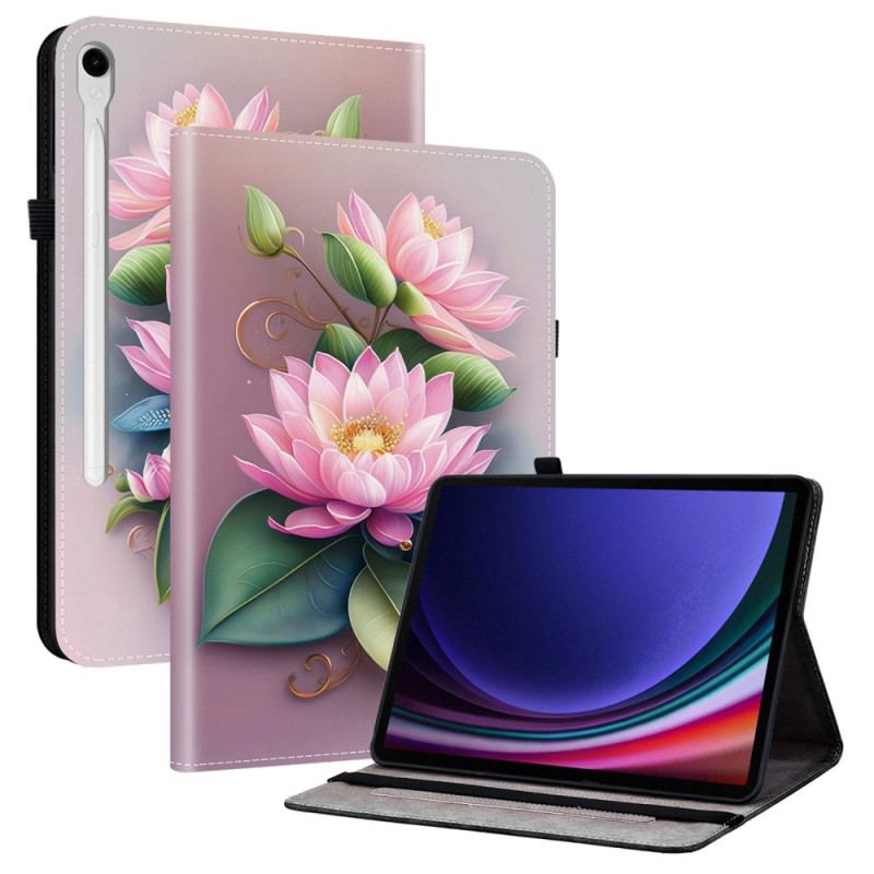 Étui Samsung Galaxy Tab S10 FE / S9 / S9 FE Motif Lotus