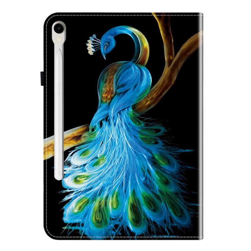 Étui Samsung Galaxy Tab S10 FE / S9 / S9 FE Motif Paon