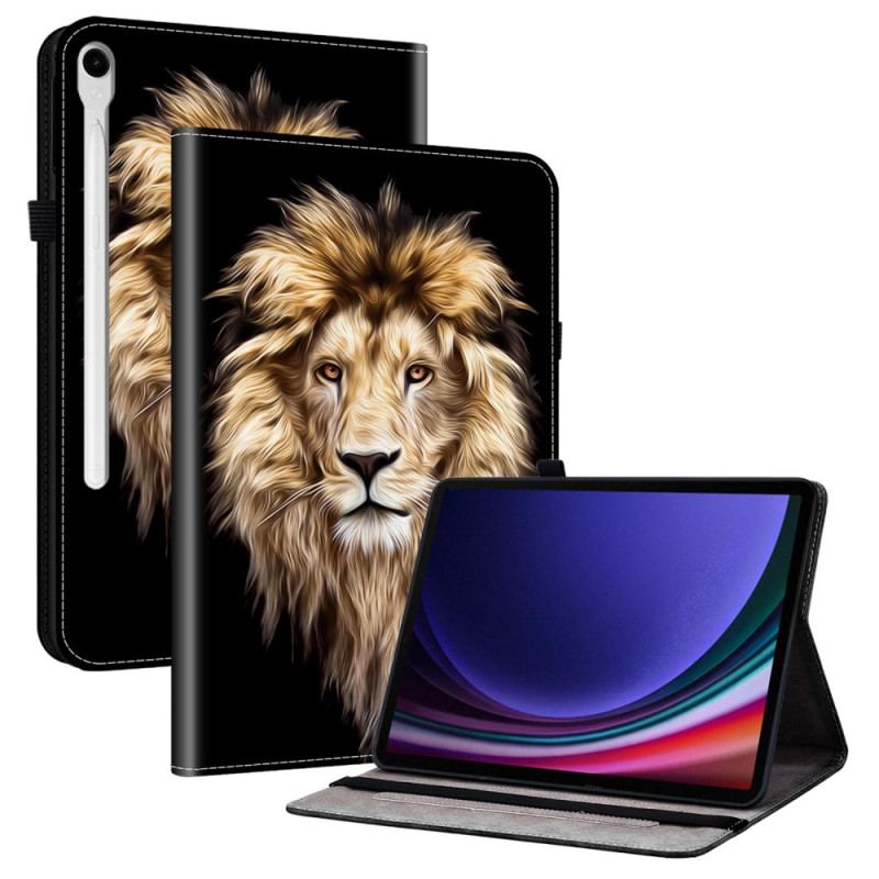 Étui Samsung Galaxy Tab S10 FE / S9 FE / S9 Motif Tête de Lion