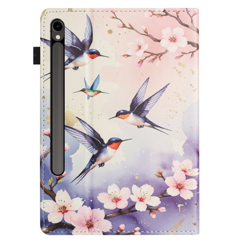 Étui Samsung Galaxy Tab S10 FE / S9 / S9 FE Oiseaux