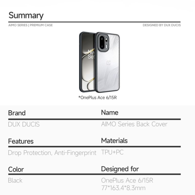 Coque OnePlus 15R Aimo Series DUX DUCIS