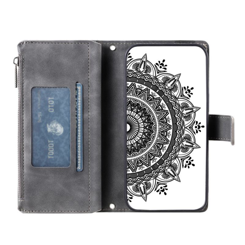 Housse OnePlus 15R Portefeuille Fleur Mandala
