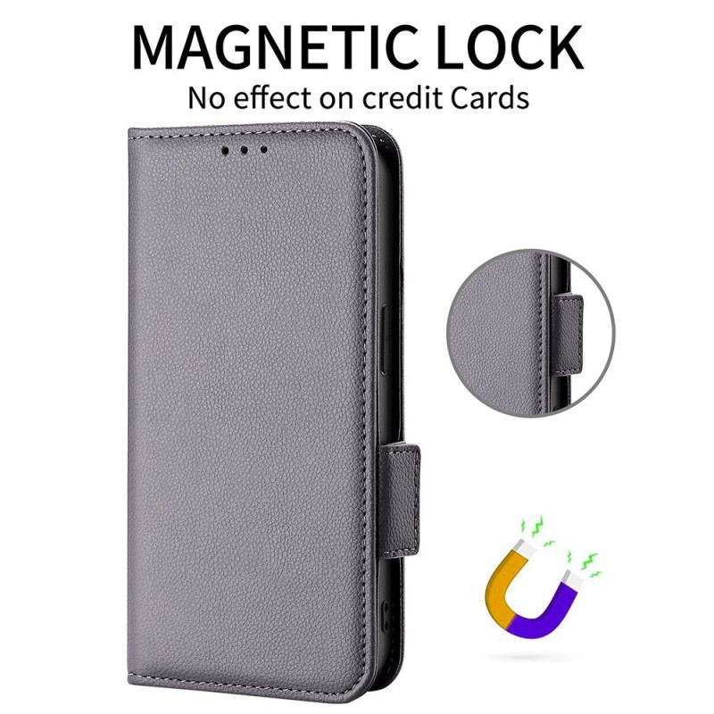 Housse OnePlus 15R Texture Litchi à Lanière