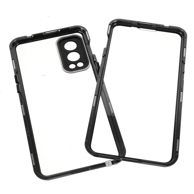 Coque OnePlus Nord 2 5G Deux Cotés Magnétique Verre Trempé et Métal
