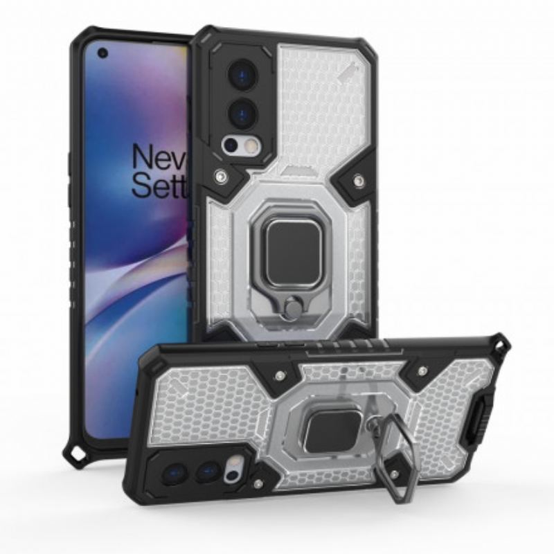 Coque OnePlus Nord 2 5G Nid d'Abeille avec Anneau