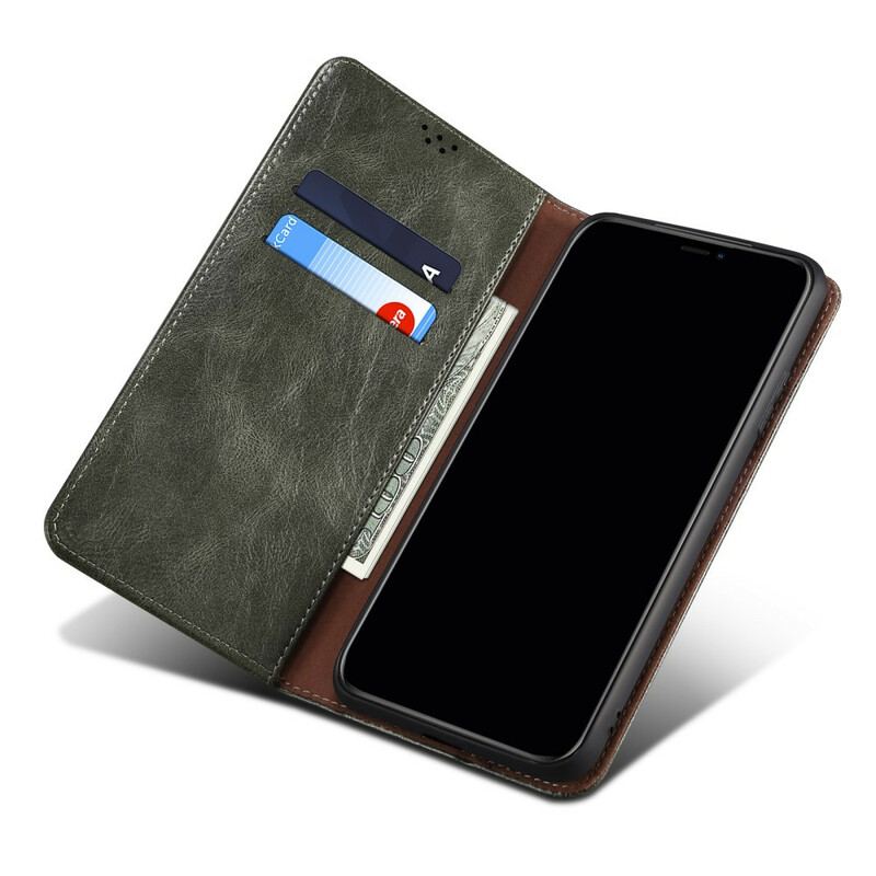 Flip Cover OnePlus Nord 2 5G Simili Cuir Ciré