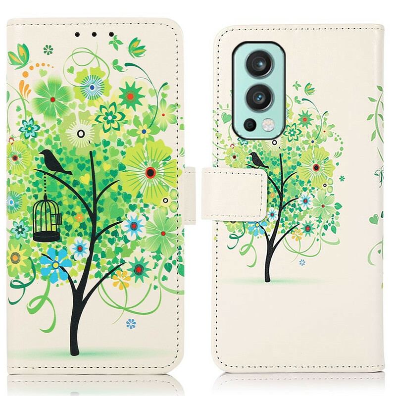 Housse OnePlus Nord 2 5G Arbre Fleuri