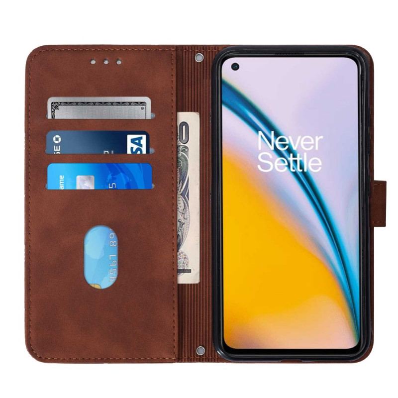 Housse OnePlus Nord 2 5G Effet Cuir Pyramide