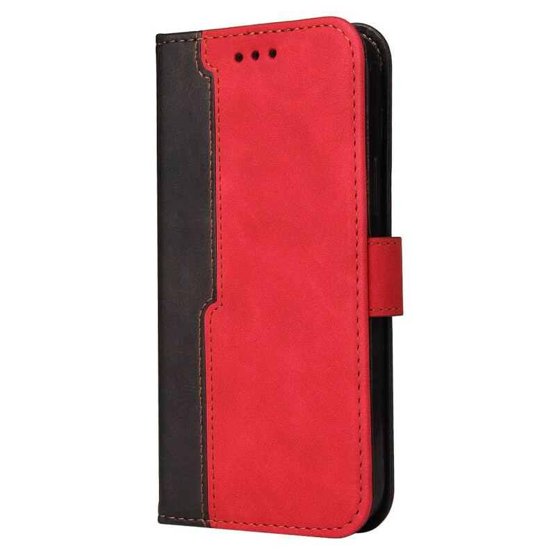 Housse OnePlus Nord 2 5G Simili Cuir Bicolore Coloré