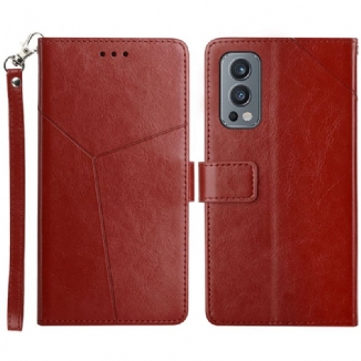 Housse OnePlus Nord 2 5G Style Cuir Géo Y Design