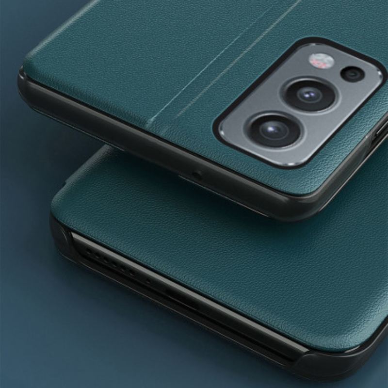 View Cover OnePlus Nord 2 5G Simili Cuir Texturé