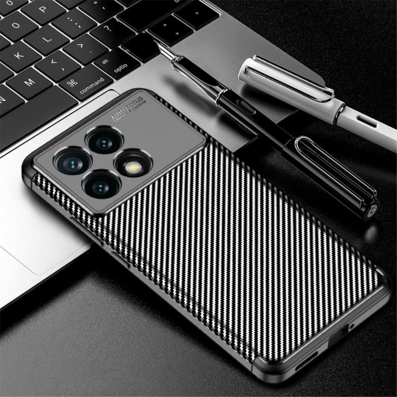 Coque Poco X6 Pro 5G Fibre de Carbone Flexible