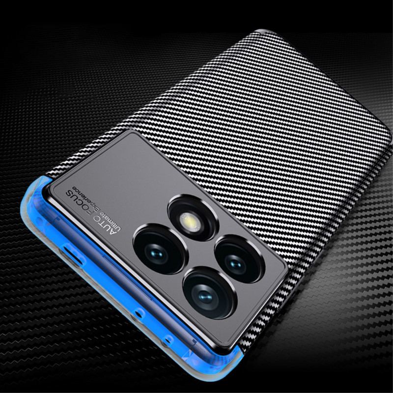 Coque Poco X6 Pro 5G Fibre de Carbone Flexible