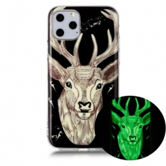 Coque iPhone 11 Pro Cerf Majestueux Fluorescente