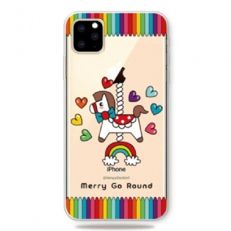 Coque iPhone 11 Pro Cheval et Crayons
