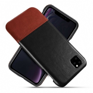 Coque iPhone 11 Pro Effet Cuir Bicolore KSQ