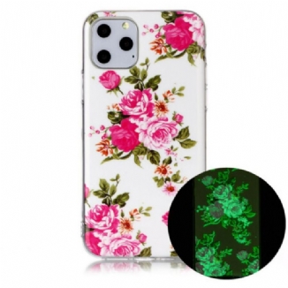 Coque iPhone 11 Pro Fleurs Liberty Fluorescente