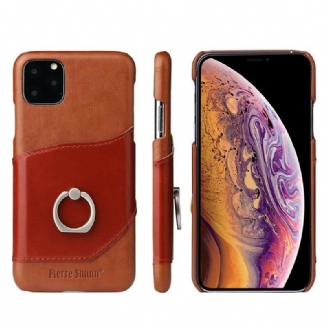 Coque iPhone 11 Pro Porte-Carte et Anneau-Support Fierre Shann