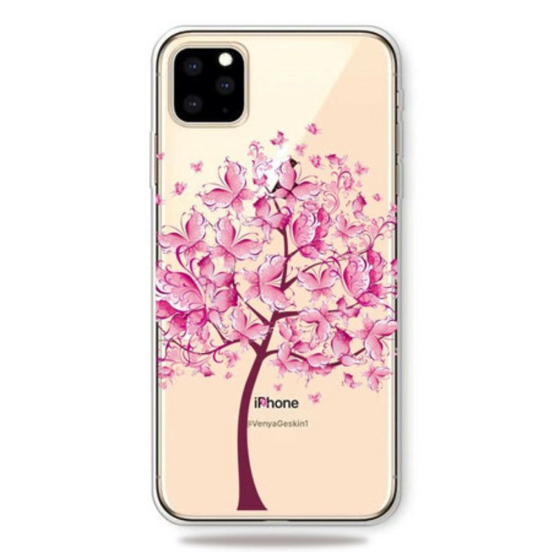 Coque iPhone 11 Pro Top Arbre Rose